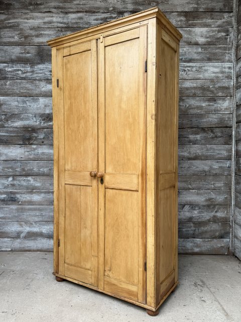 Lovely Reclaimed Antique Victorian Pine Wardrobe