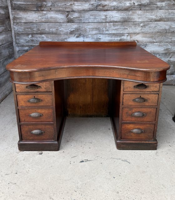 Antique Victorian Mahogany Centre Room Desk