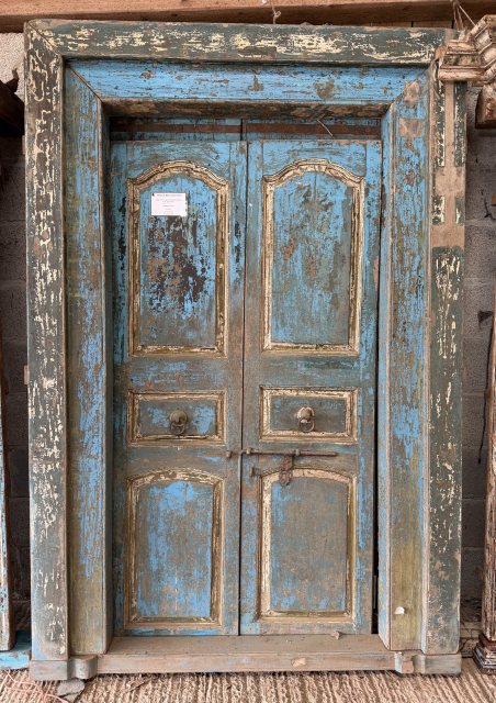 Large Pair Of Indian Teak Doors