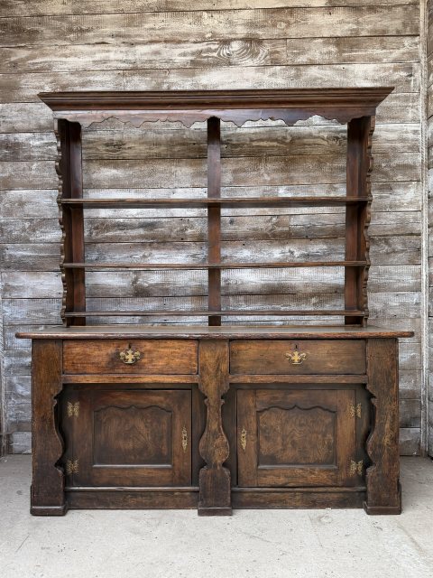 Antique Georgian Country Elm Dresser