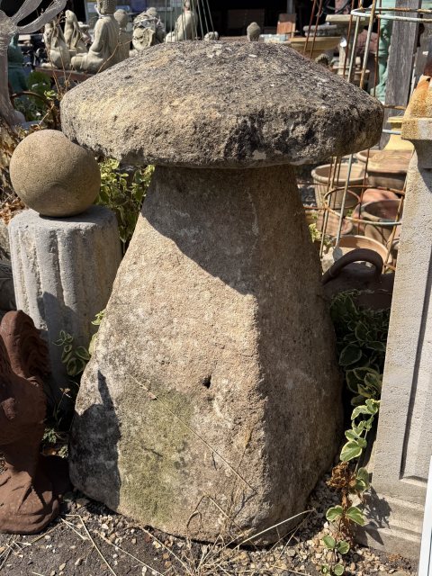 A Very Old Carved Sandstone Staddlestone