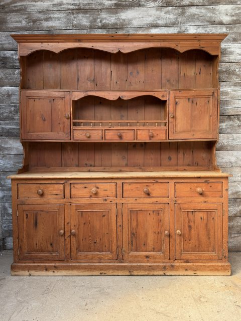 Vintage Solid Pine Farmhouse Dresser