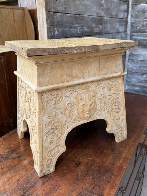 A Beautiful French Pine Stool