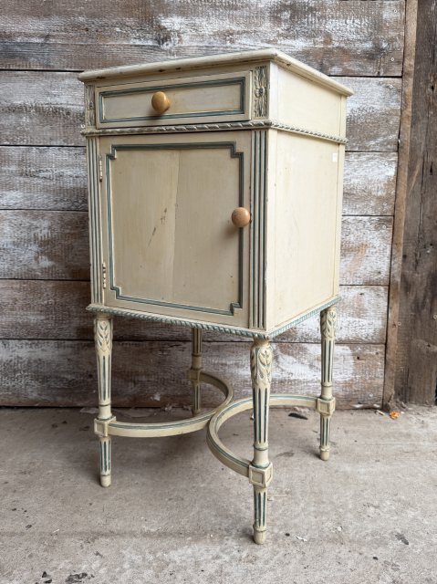 A Lovely Painted French Side Cupboard