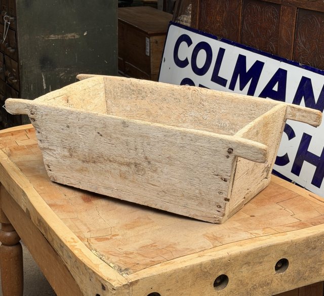 Antique Swedish Rustic Pine Dough Trough