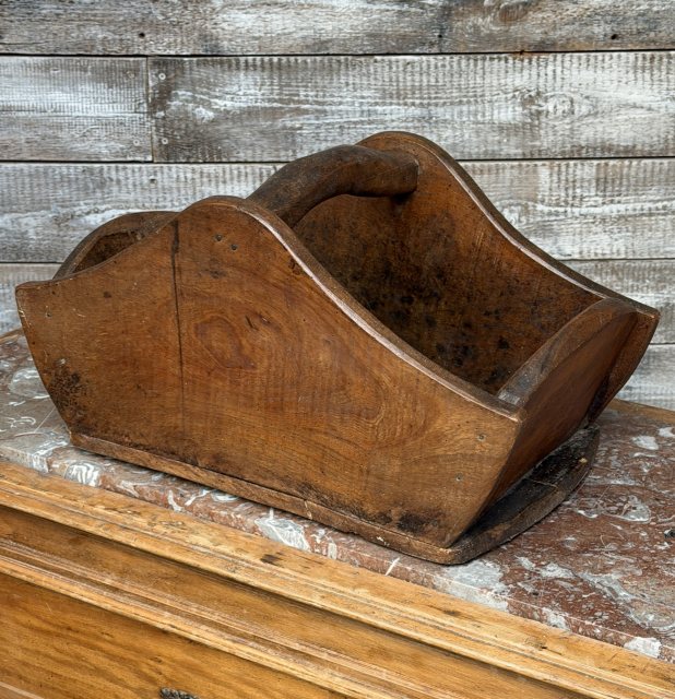 Large & Heavy Antique Elm Trug