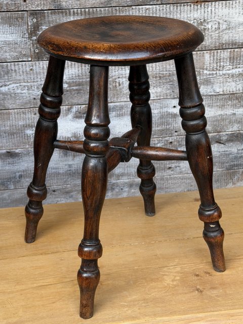 Beautifully Aged 18thC English Elm Stool