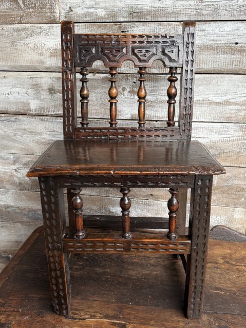 A Small Provincial 18thC English Oak Chair