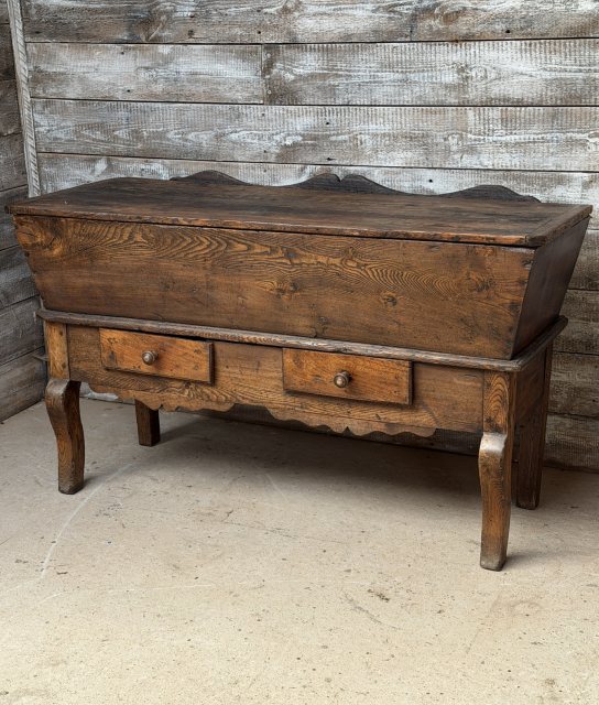 A Beautiful 18thC Oak, Elm & Pine Dough Bin