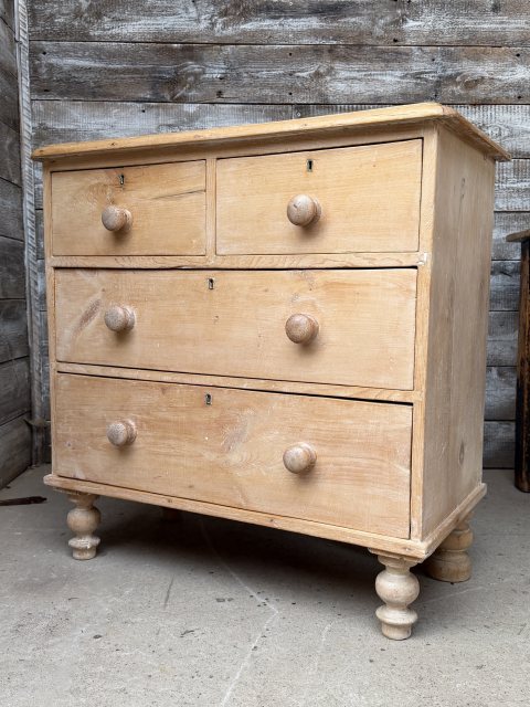 A 19th Century Farmhouse Pine Chest Of Drawers