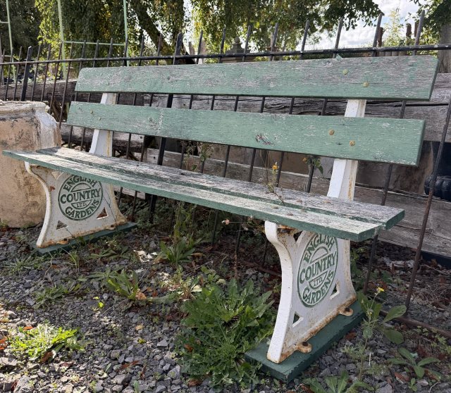 A Rustic Country Gardens Garden Bench