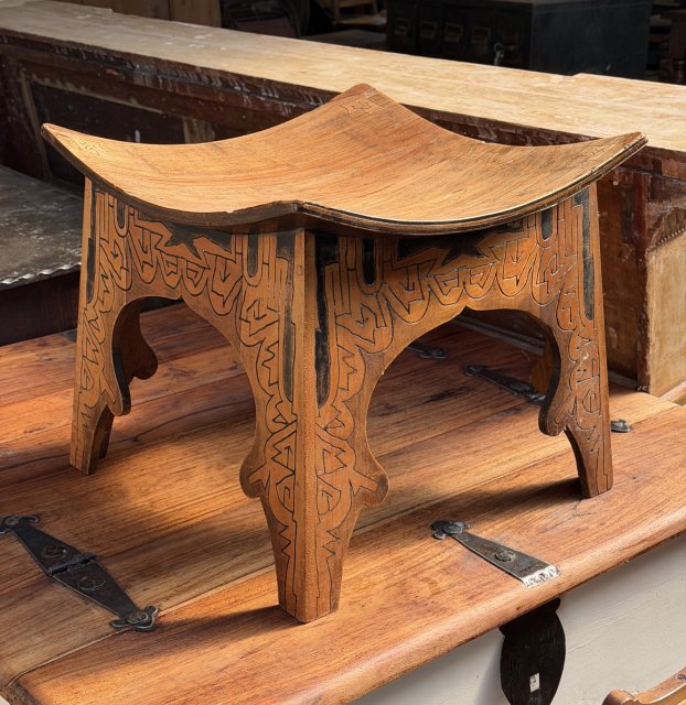 A Rare Arts & Crafts Bentwood Stool