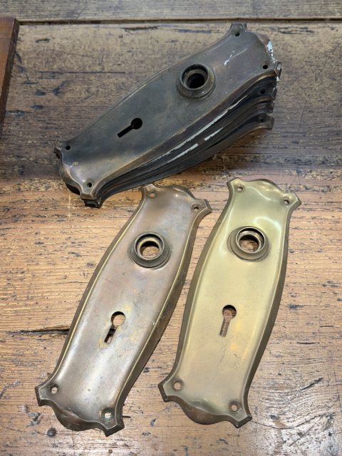 Set Of 10 Art Nouveau Door Plates