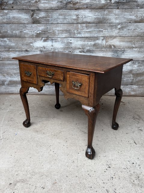 A Wonderful George II Inlaid Oak "Lowboy" Table