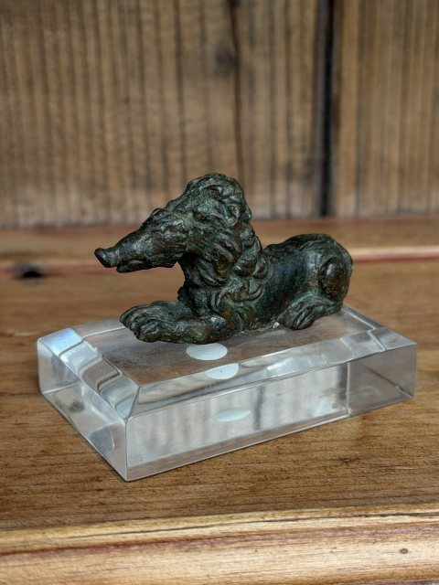 A 2nd Century A.D Roman Bronze Of A Lion