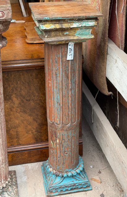 A Rustic Teak Indian Plinth