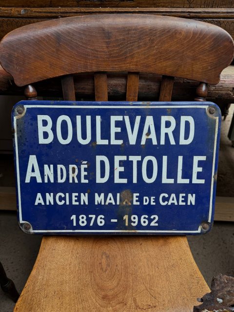 Antique French Enamel Street Sign