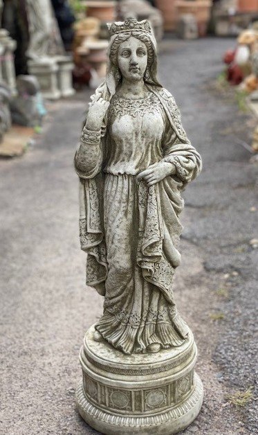 Wells Reclamation Stone Statue (Guinevere)