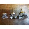 Wells Reclamation Glass Cupboard Knobs (Brass Collar)