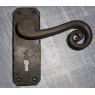 Wells Reclamation Curly Tail Lever Handle (with key hole)