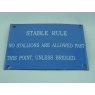 Enamel Sign (Stable Rules)