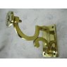 Wells Reclamation Brass Curtain Pole Bracket