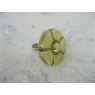 Wells Reclamation Brass Curtain Pole Bracket
