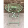 Wells Reclamation Small Round Folding Wire Tables