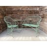 Wells Reclamation Small Round Folding Wire Tables