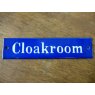 Enamel Sign (Cloakroom)
