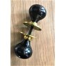 Wells Reclamation Plain Door Knobs (Brass)