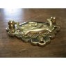 Wells Reclamation Brass Plate Handle (Pierced Lattice)