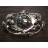 Wells Reclamation Brass Plate Handle (Scroll)