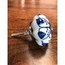 Ceramic Pumpkin Cupboard Knob (Blue & White)