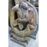 Wells Reclamation Hand Carved Wooden Mermaid