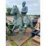 Cast Iron Russian Cossack Statue