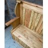 Wells Reclamation Polished Pine Settle