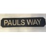 Wooden Sign (Pauls Way)