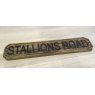 Wells Reclamation Wooden Sign (Stallions Road)
