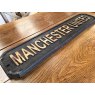 Wells Reclamation Wooden Sign (Manchester United - black)