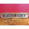 Wooden Sign (Highbury)