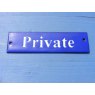 Enamel Sign (Private)