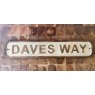 Wooden Sign (Daves Way)