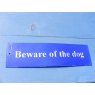 Enamel Sign (Beware of the Dog)