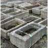 Wells Reclamation Hand Carved Natural Stone Large Garden Troughs & Planters