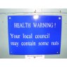 Enamel Sign (Health Warning)