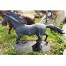 Wells Reclamation Cast Iron Horse Statue (Galloping)