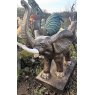 Wells Reclamation Cast Iron Elephant (Gold - Trunk Up)