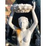 Wells Reclamation White Cast Iron Mermaid Statue (Large)