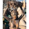 Wells Reclamation Large Cast Iron Mermaid Statue (Bronze)